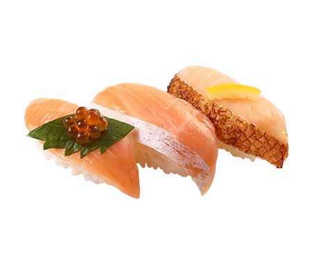 人氣鮭魚三貫