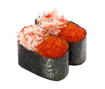 蟹肉飛魚卵軍艦