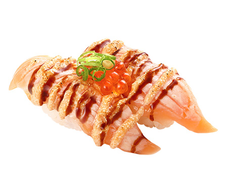 炙烤明太子鮭魚親子